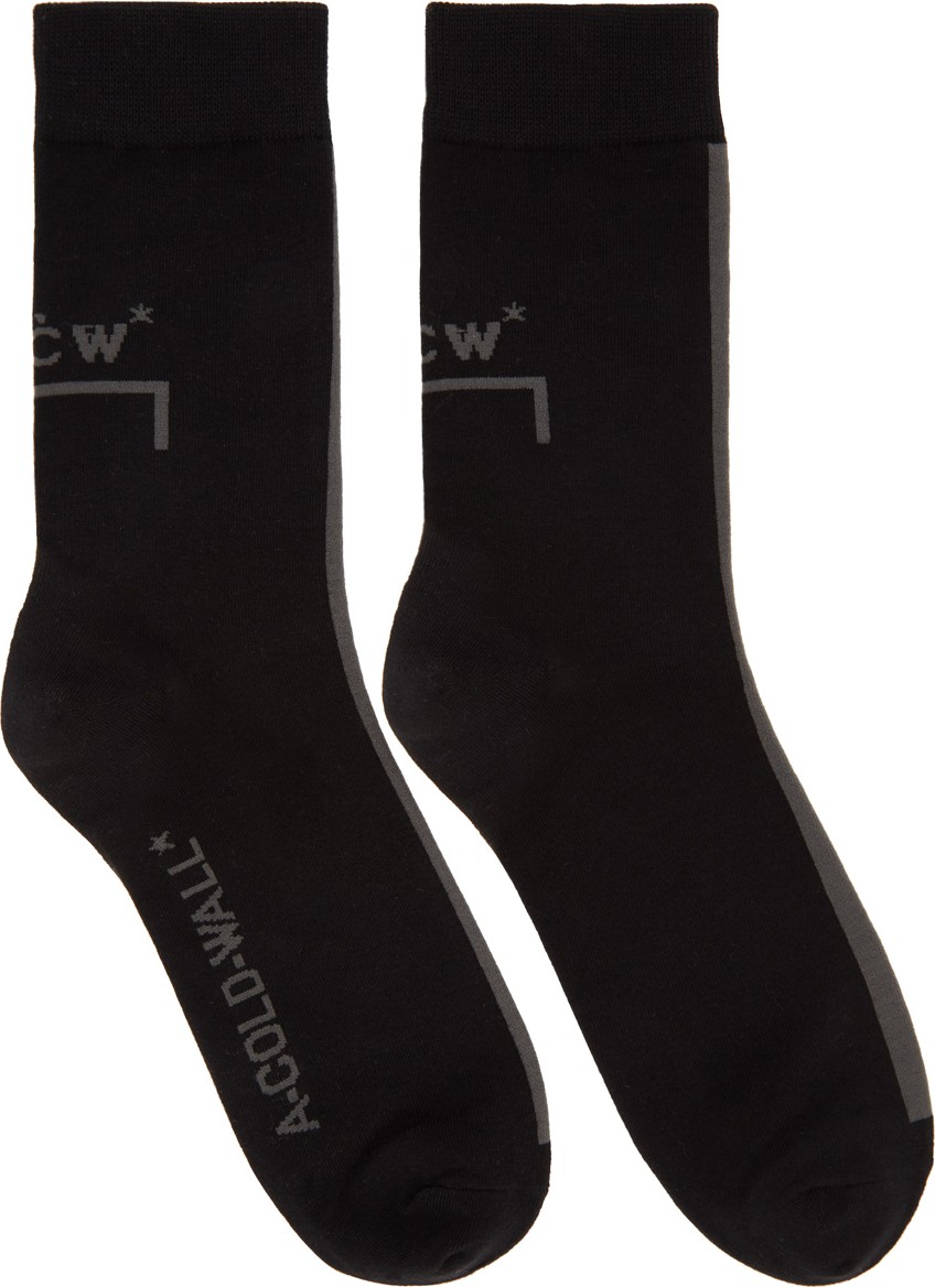 A-Cold-Wall* Black Logo Socks