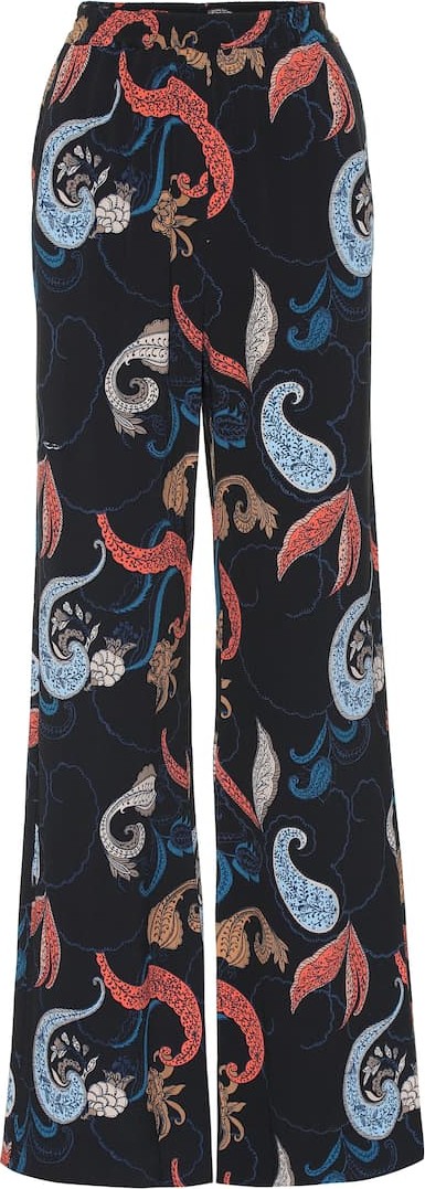 See By Chloé High-rise printed crêpe pants