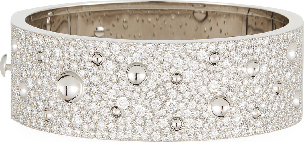Roberto Coin Pois Moi 18k White Gold Diamond Bracelet
