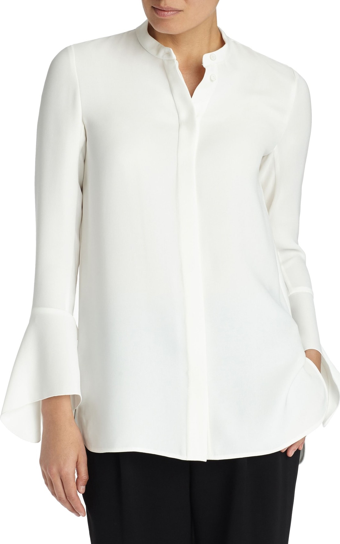 Lafayette 148 New York Graydon Silk Blouse