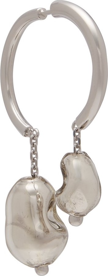 Lemaire Créoles blown glass pearl-embellished earring