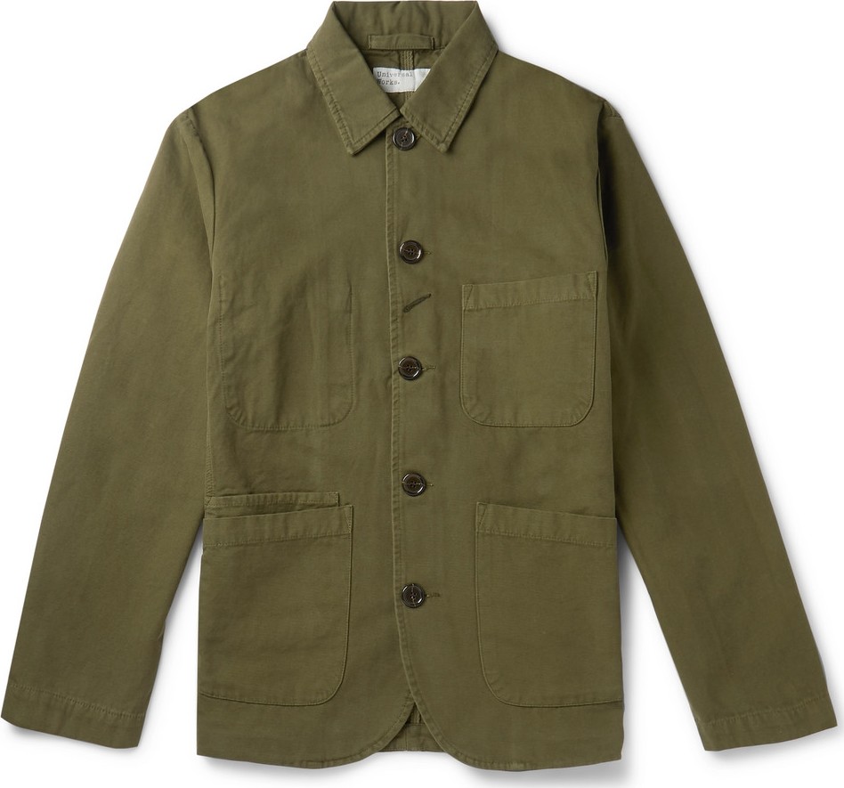 Universal Works Baker Garment-Dyed Cotton-Canvas Chore Jacket