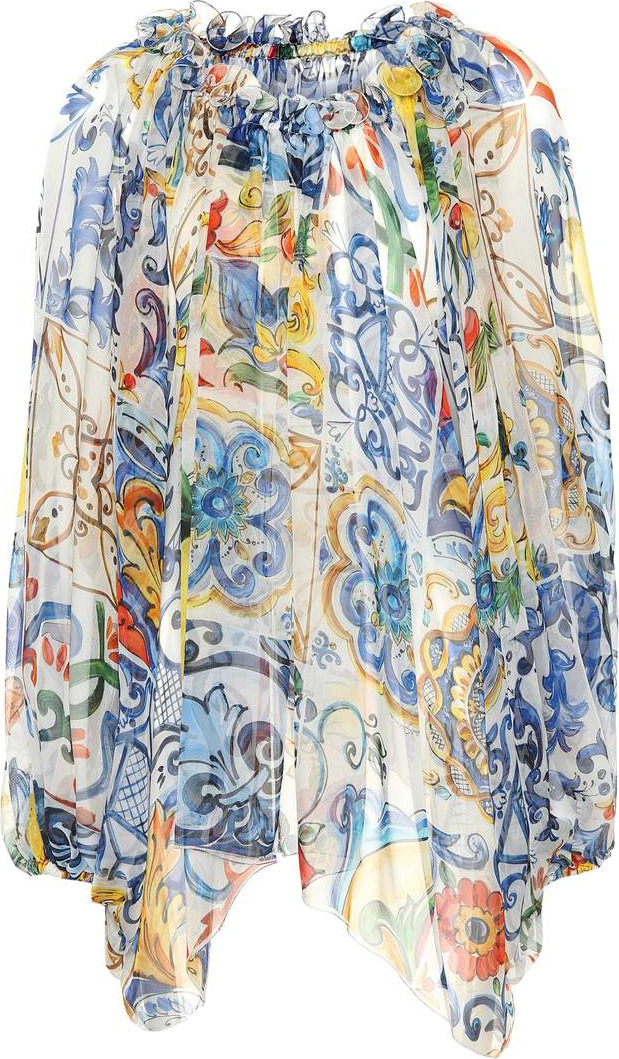 Dolce & Gabbana Printed silk chiffon blouse