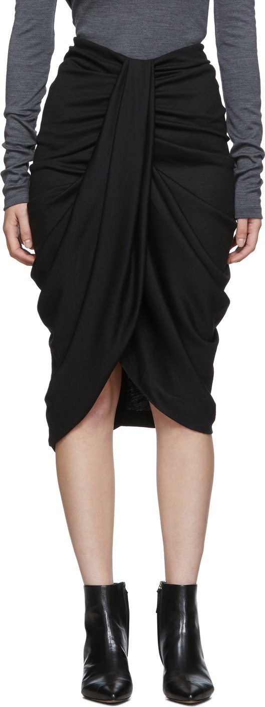Isabel Marant Black Wool Datisca Skirt