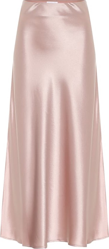 Galvan Valletta satin midi skirt