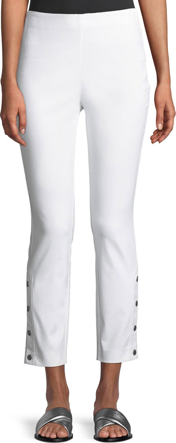 Rag & Bone Simone Cropped Side-Snap Pants