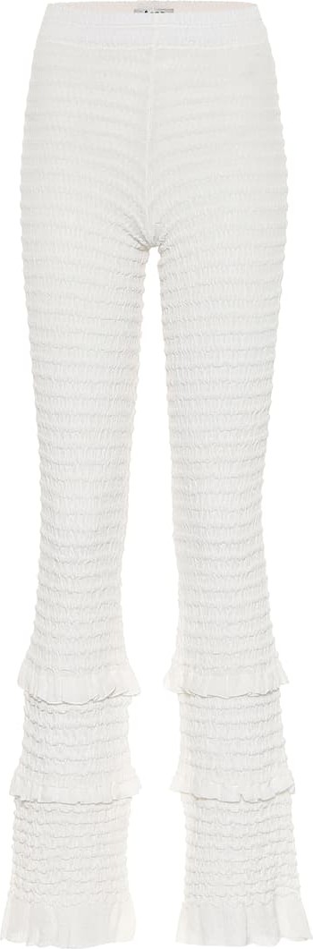 Acne Studios Textured high-rise slim pants