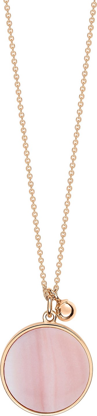 GINETTE NY Ever 18k Rose Gold Pink Mother-of-Pearl Pendant Necklace