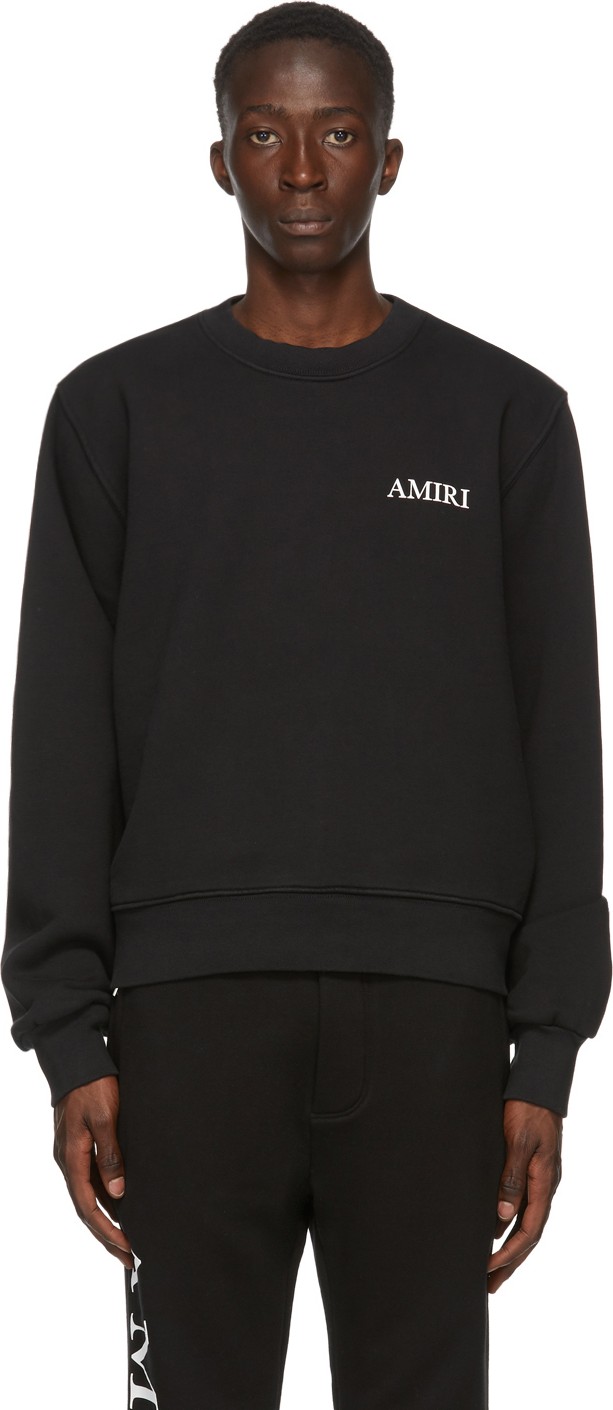 Amiri Black Large Logo Sweatshirt