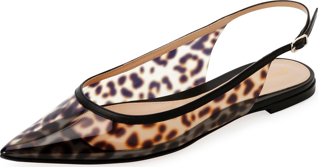 Gianvito Rossi Leopard Slingback Pumps