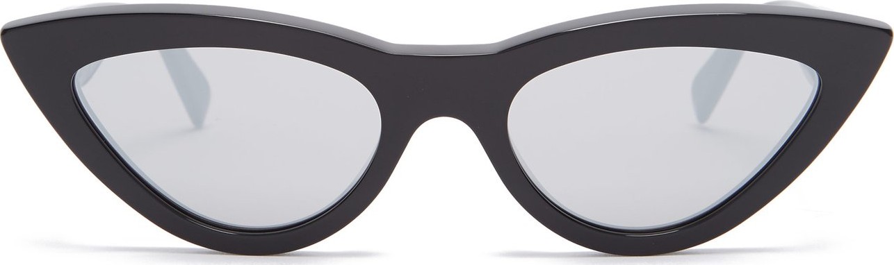 Celine Cat-eye mirrored acetate sunglasses