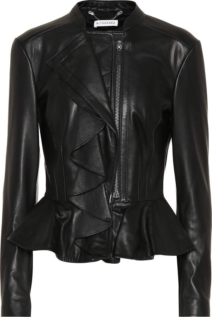 Altuzarra Ruffled leather jacket
