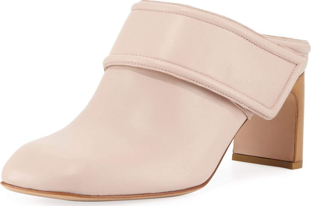 Rag & Bone Elliot Mid-Heel Leather Mule