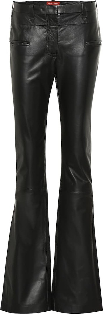 Altuzarra Serge mid-rise leather bootcut pants