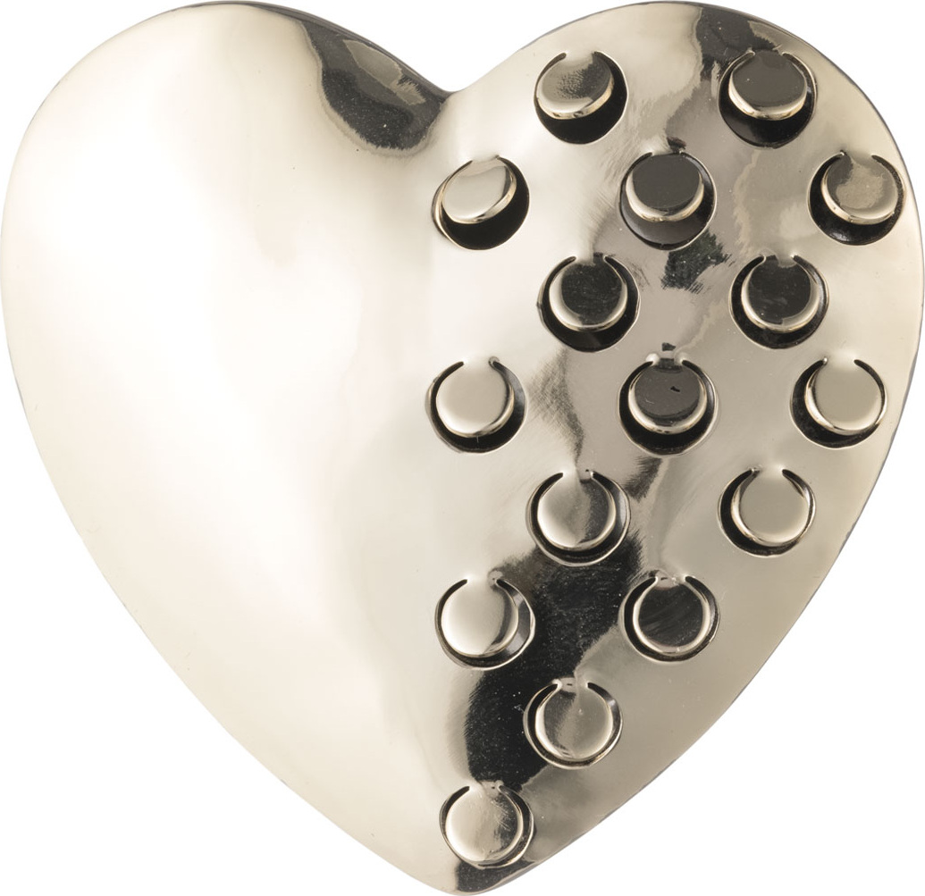 Alexis Bittar Domed Heart Grater Pin