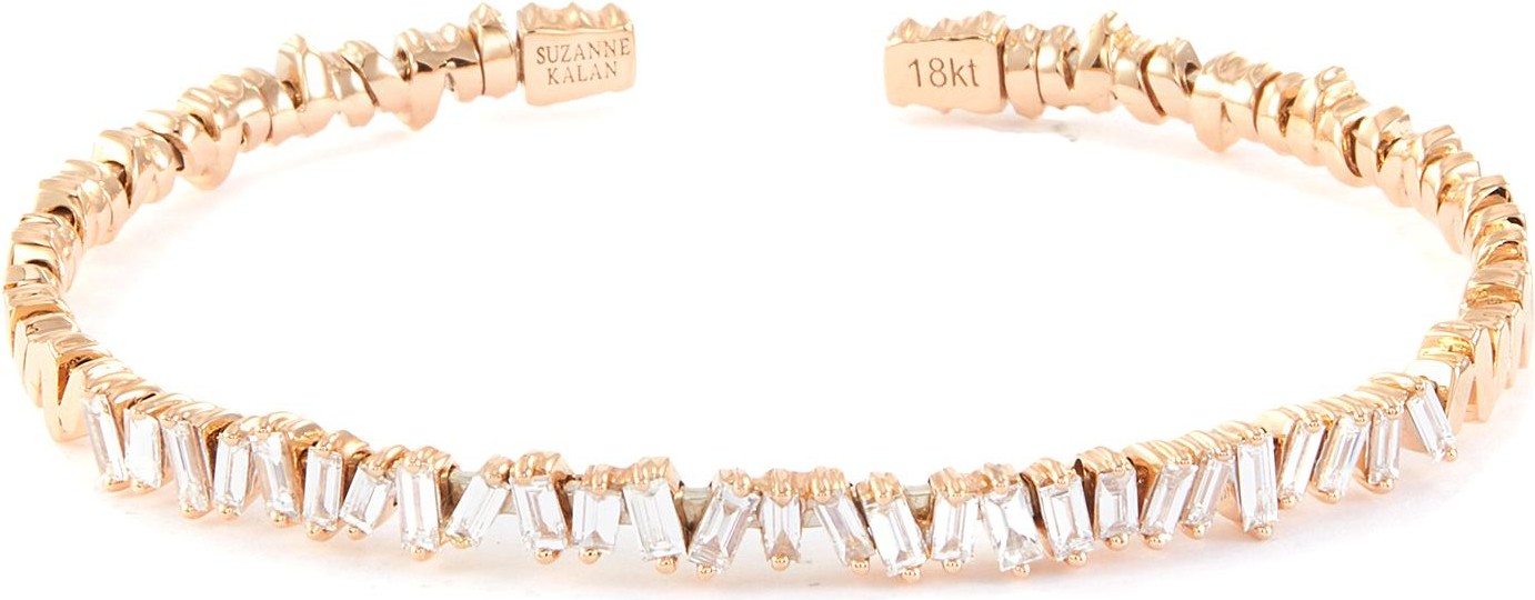 Suzanne Kalan 'Fireworks' diamond 18k rose gold bangle