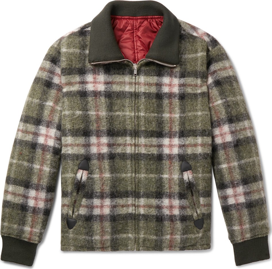 Isabel Marant Geeno Checked Wool-Blend Jacket