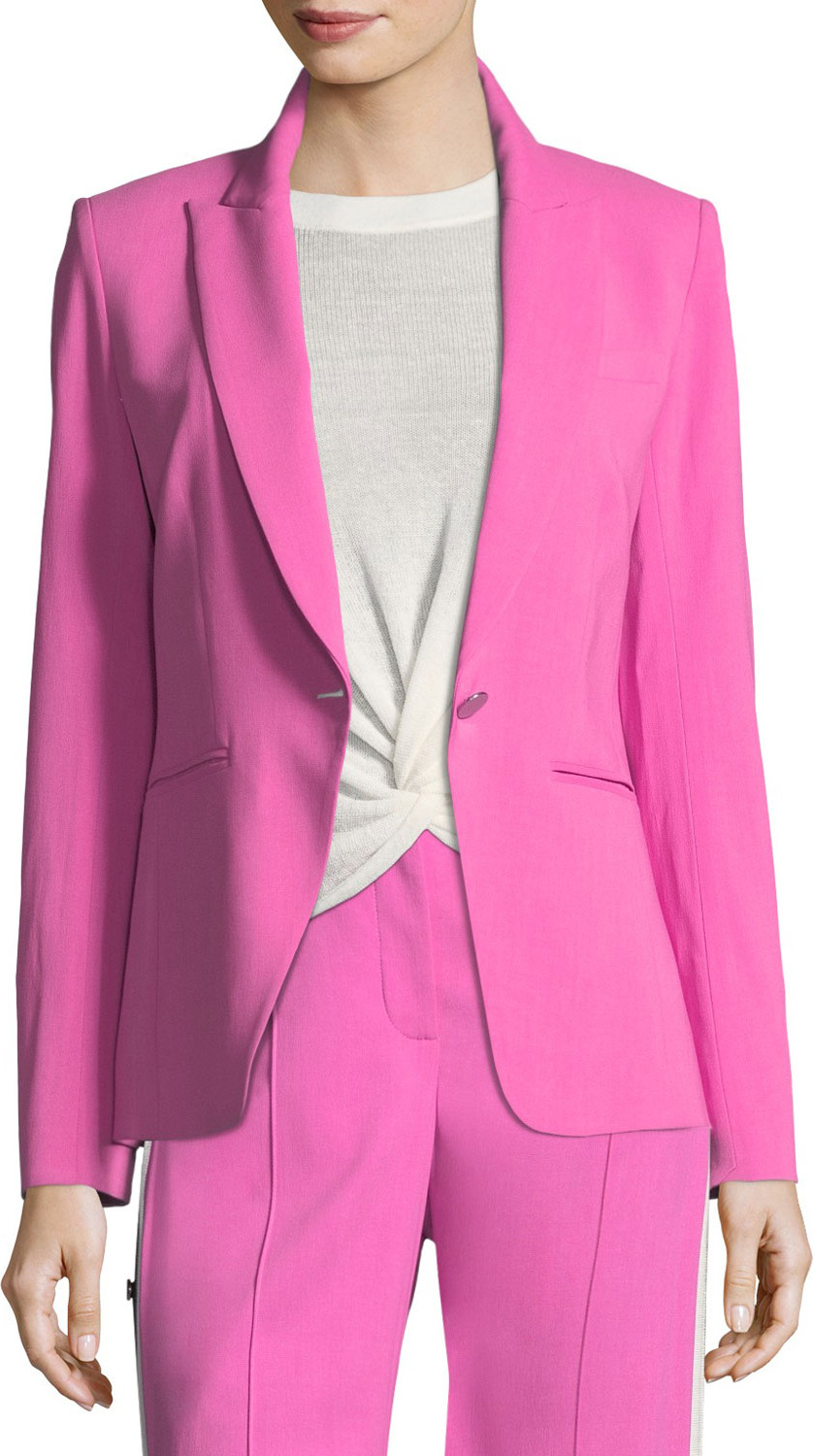 Veronica Beard Simone Dickey One-Button Jacket