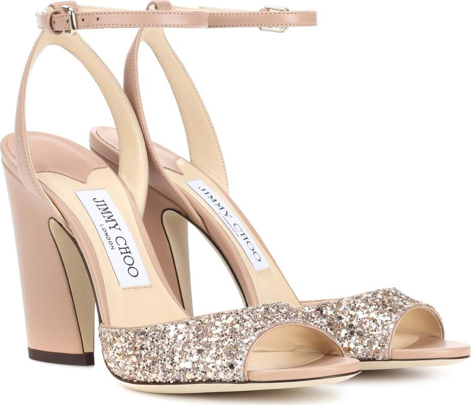 Jimmy Choo Miranda 100 leather sandals