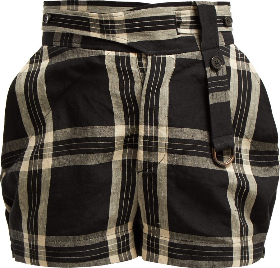 Vivienne Westwood Checked linen shorts