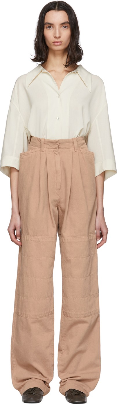 Lemaire SSENSE Exclusive Pink Baggy Jeans Lemaire SSENSE Exclusive Pink Baggy Jeans