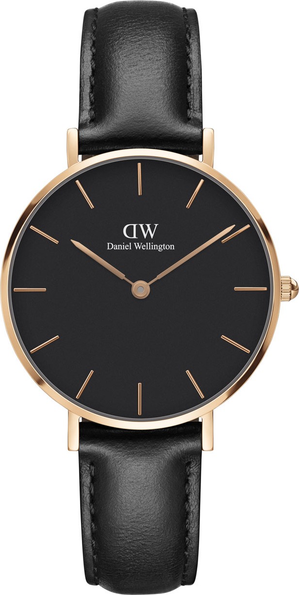 Daniel Wellington 32mm Classic Petite Sheffield Watch, Black/Rose Golden