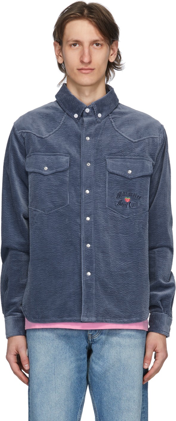 Billionaire Boys Club Blue Corduroy Over Shirt