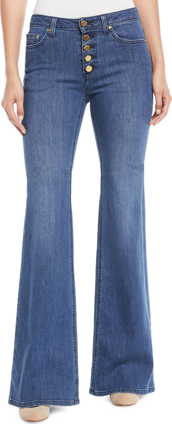 MICHAEL MICHAEL KORS Selma Flare Button-Front Jeans
