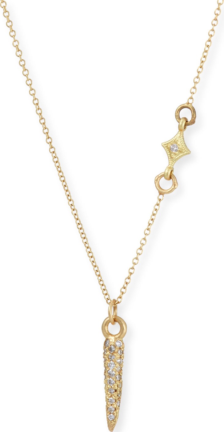 Armenta Old World Sueno Petite Diamond Spike Necklace