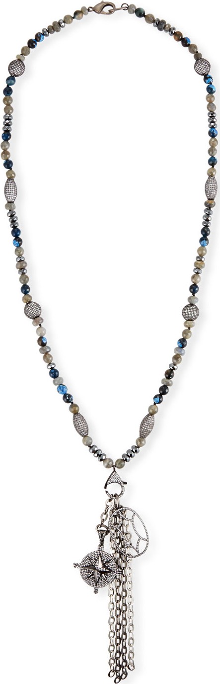 Hipchik Couture Pendant Necklace with Chain Tassel