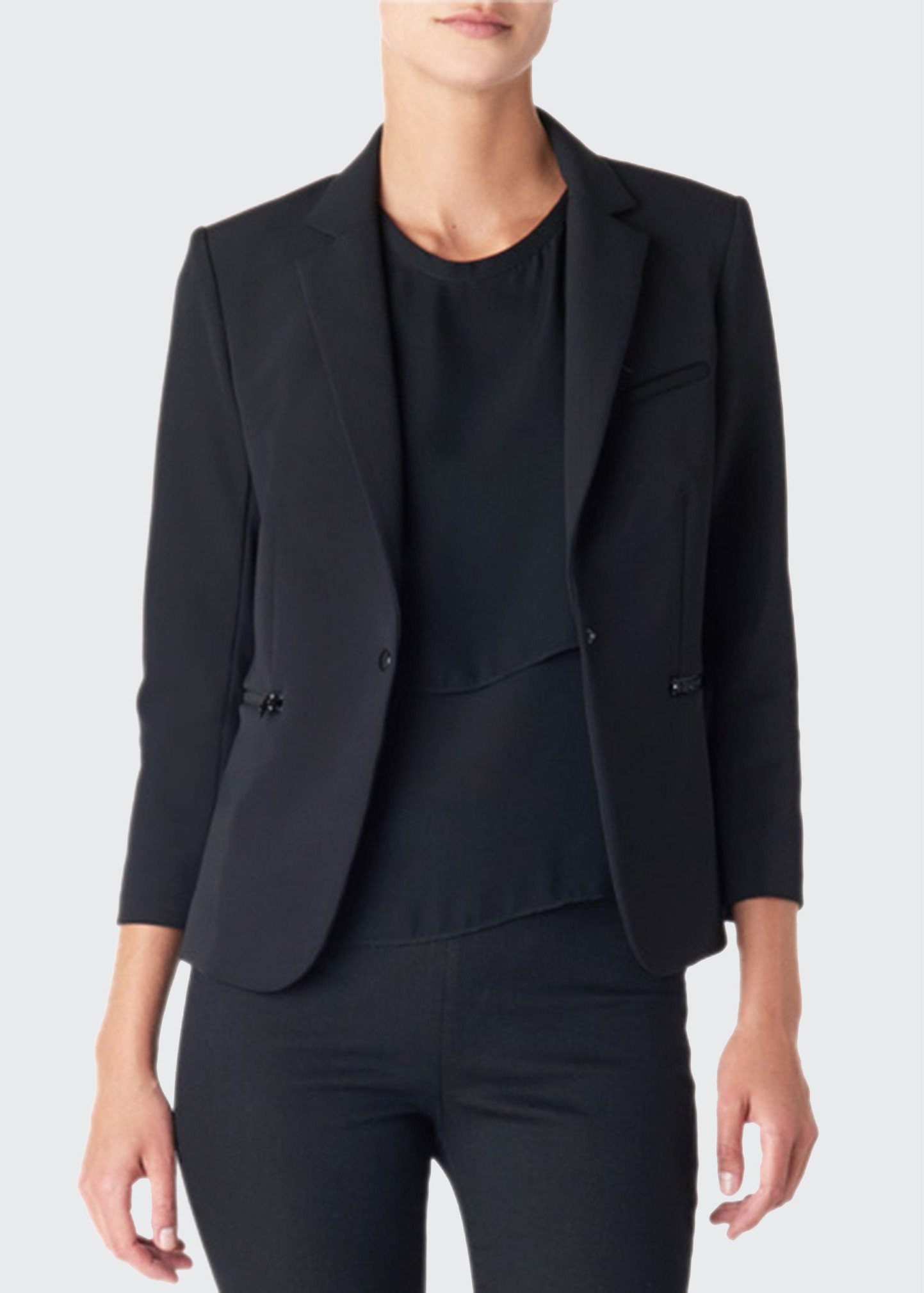 Veronica Beard Scuba Schoolboy Blazer Jacket