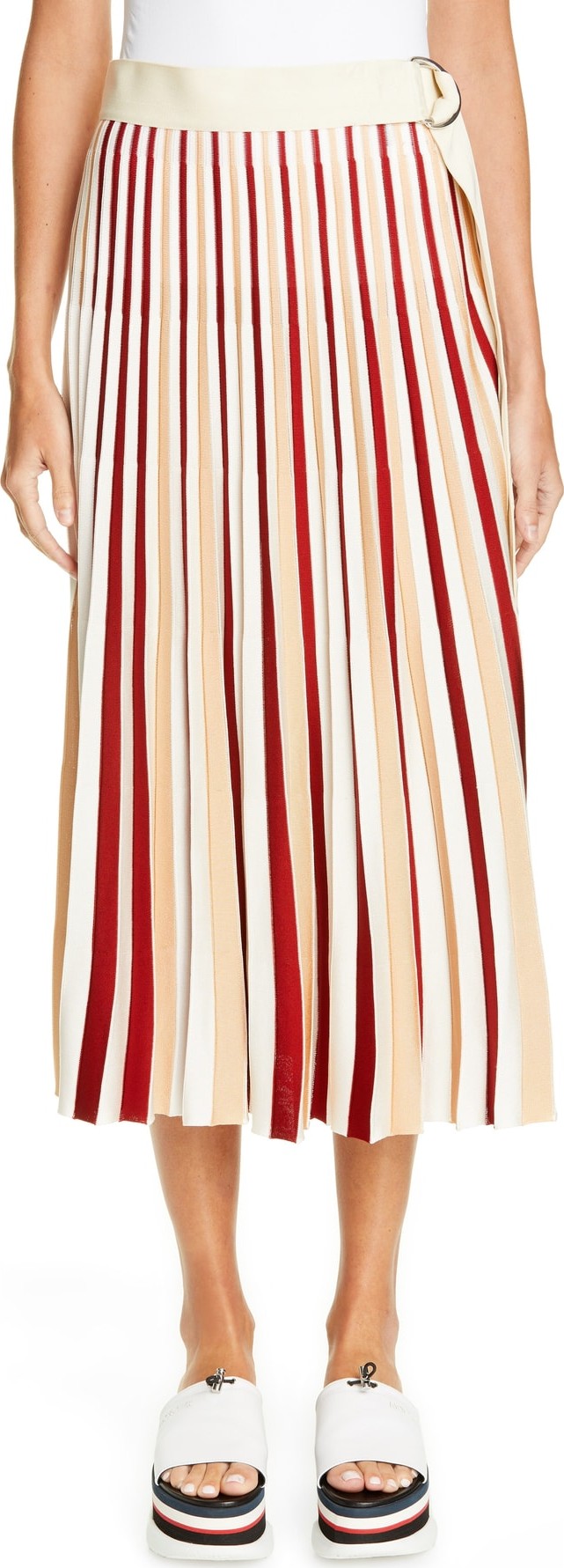 Moncler Genius by Moncler x 2 Moncler 1952 Stripe Pleated Skirt