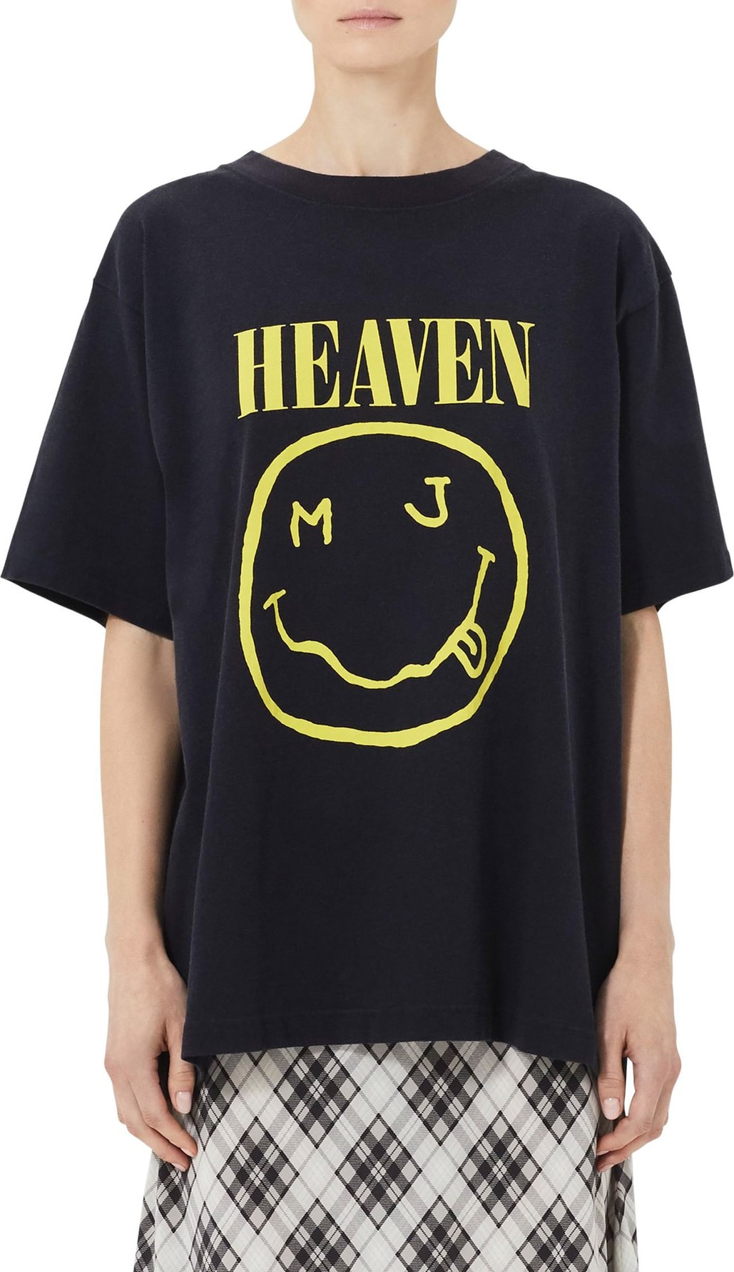 MARC JACOBS Grunge Logo Oversized Tee