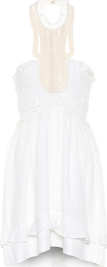 Isabel Marant Gota halterneck linen minidress