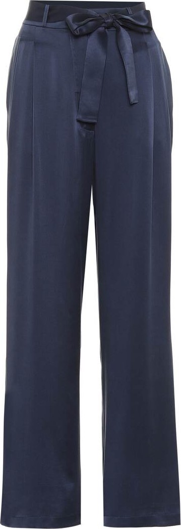 Asceno Rivello high-rise silk pants