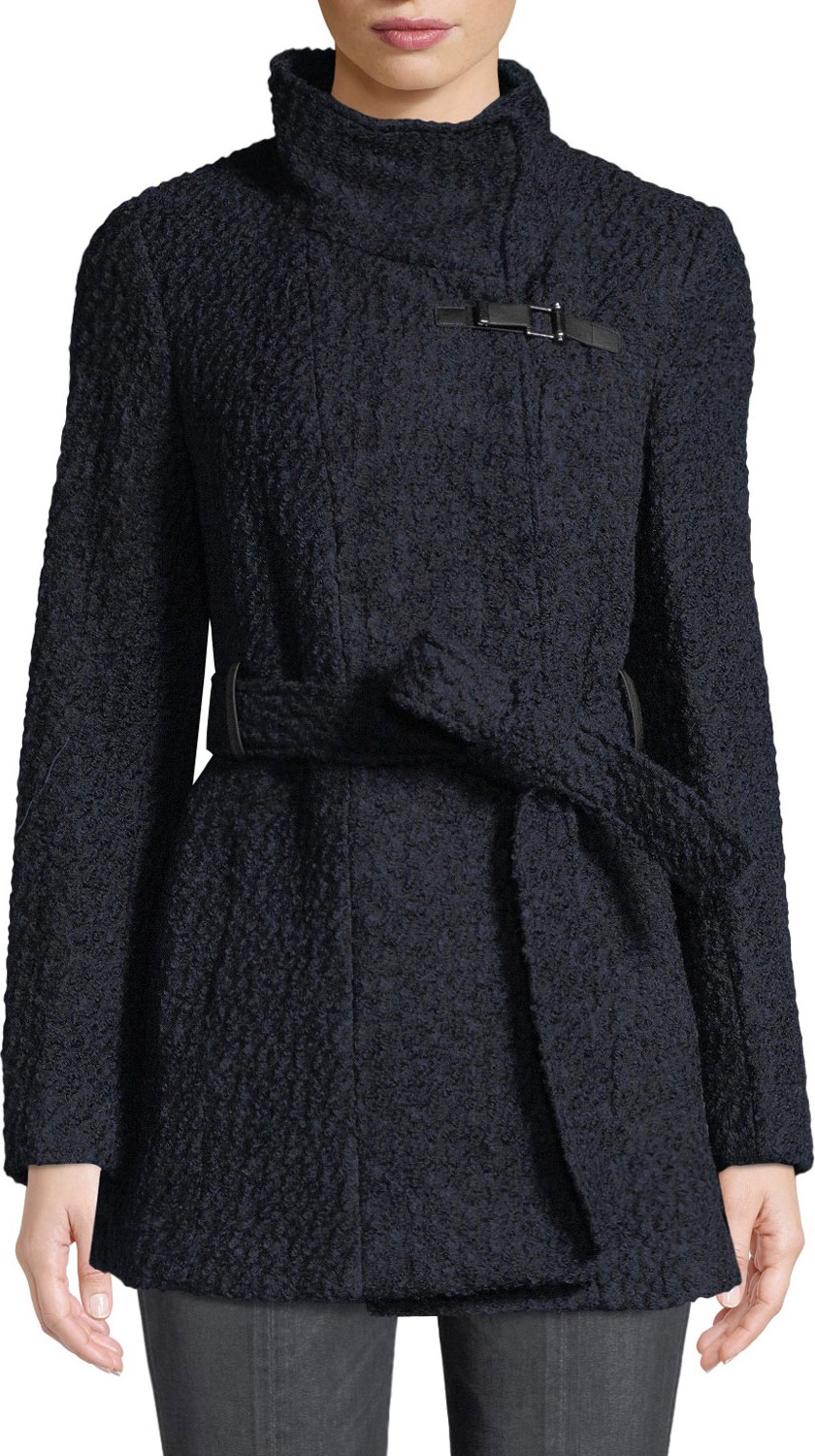 Cole Haan Novelty Boucle Wool Sweater