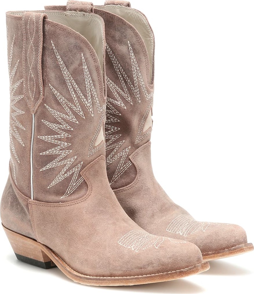 Golden Goose Deluxe Brand Wish Star leather cowboy boots