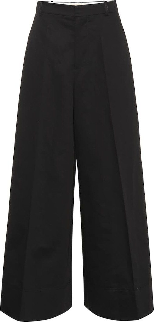 Marni Wide-leg cotton and linen pants