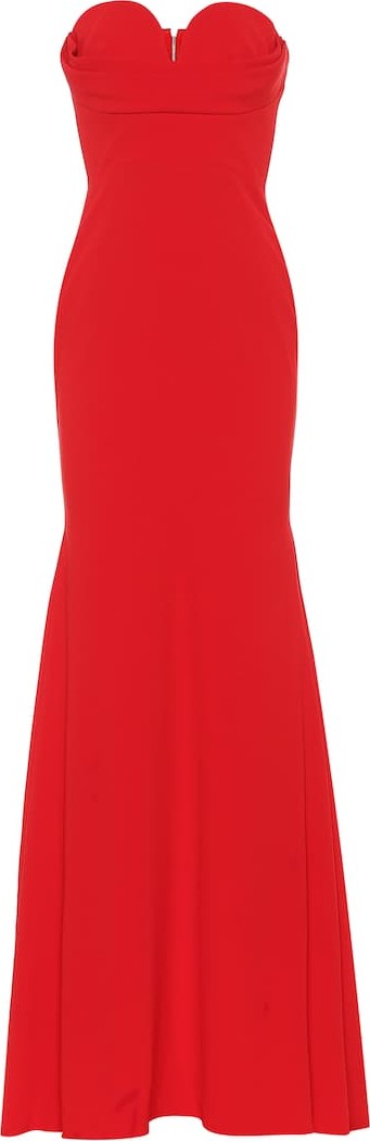 Alex Perry Ayer crêpe satin gown