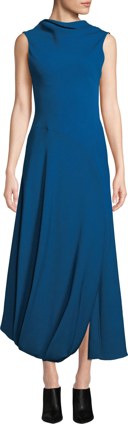 3.1 Phillip Lim Turtleneck Split-Hem Sleeveless Maxi Gown