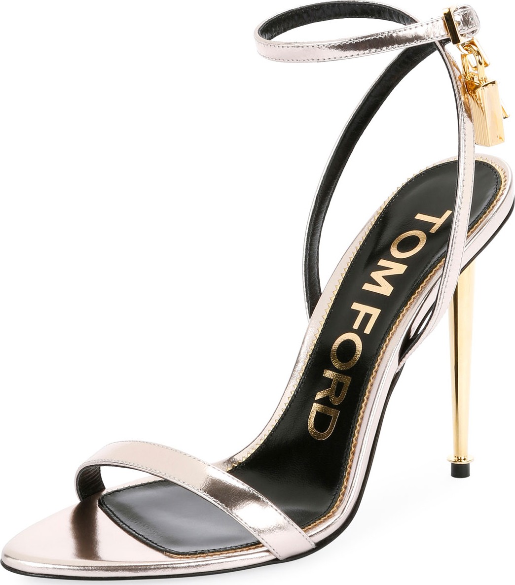 TOM FORD Mixed Metallic Lock Sandals