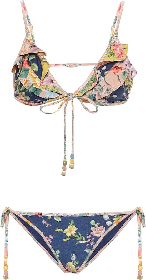 Zimmermann Zinnia floral bikini