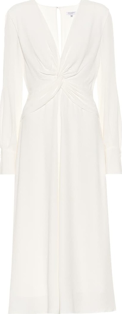 Equipment Faun crêpe midi dress