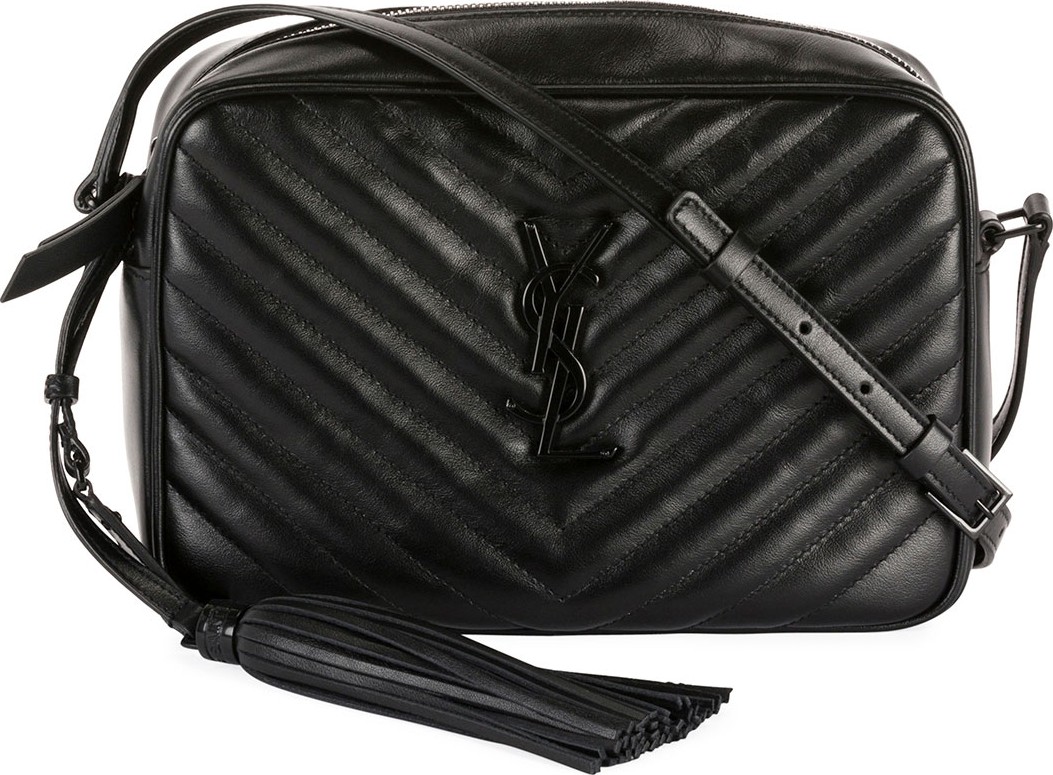 Saint Laurent Lou Medium Monogram YSL Calf Crossbody Bag
