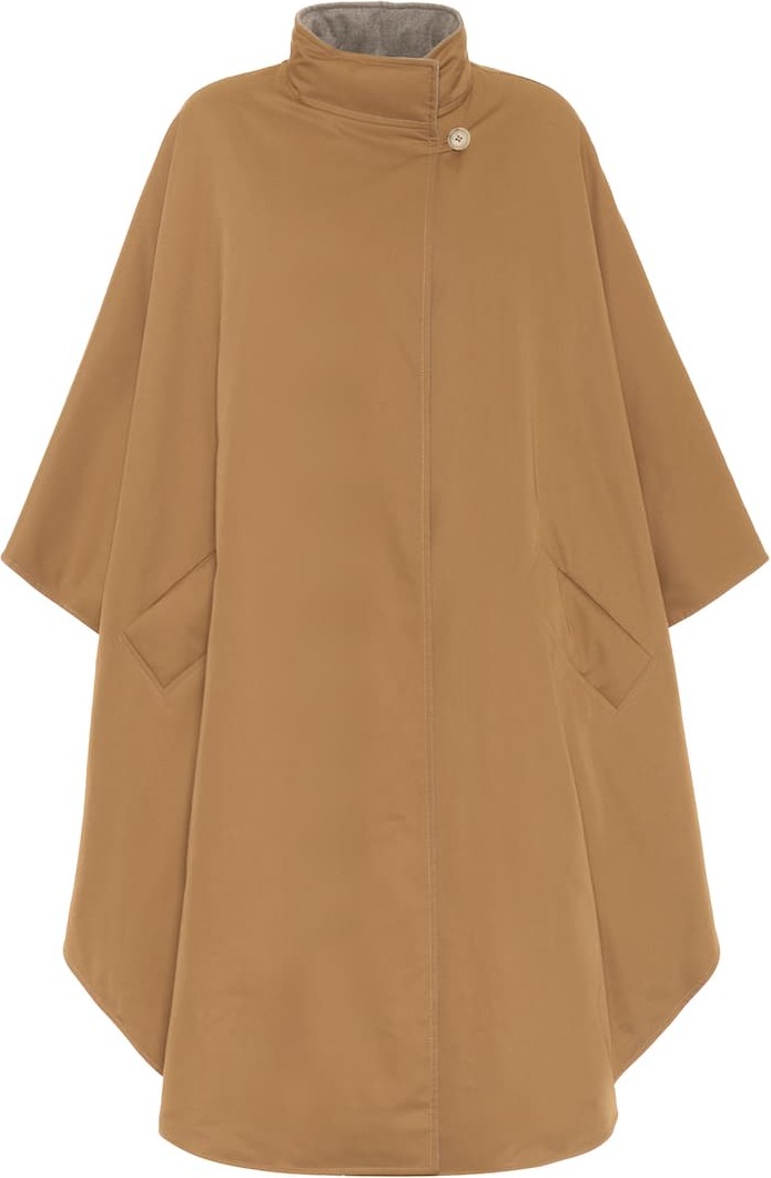 THE ROW Maha reversible cotton down cape