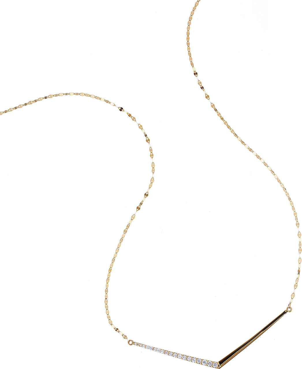 Lana 14k Mirage Edge Diamond Necklace