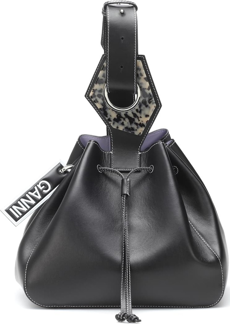 Ganni Leather shoulder bag