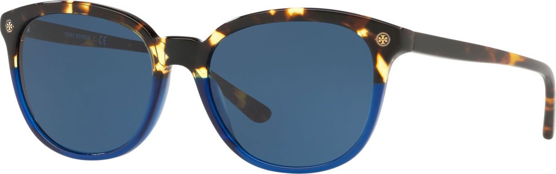 Tory Burch Two-Tone Acetate Square Sunglasses Tory Burch Two-Tone Acetate Square Sunglasses