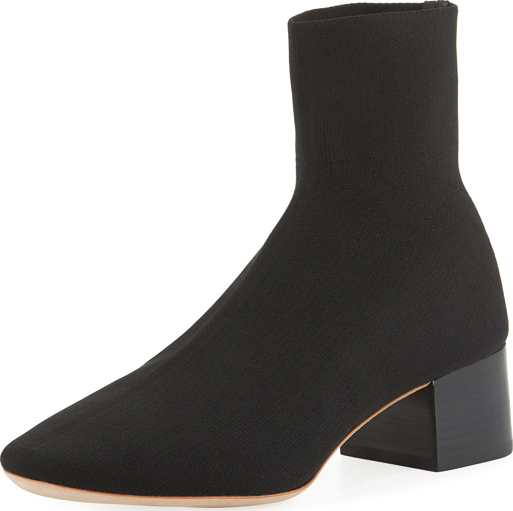 Loeffler Randall Carter Metallic Knit Sock Booties