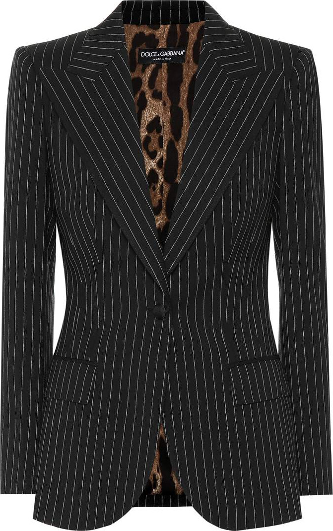 Dolce & Gabbana Striped wool blazer